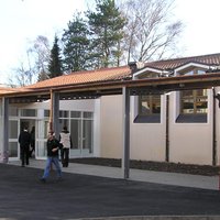 Das neue Gebäude für die Betreuung der Ganztagsklasse an der Lindenschule.