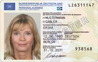 Muster Personalausweis (Quelle: "Bundesministerium des Innern und für Heimat")