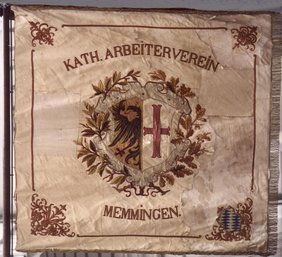 Die erste Fahne des Arbeitervereins aus dem Jahr 1899