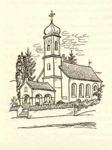 Zeichnung der Kirche Ferthofen