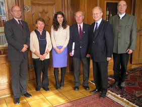 Die Gäste im Amtszimmer des Oberbürgermeisters