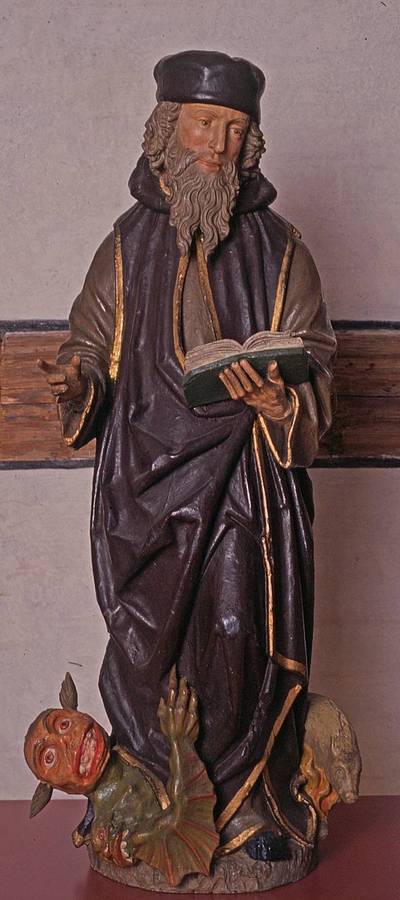 Holzstatue des heiligen Antonius