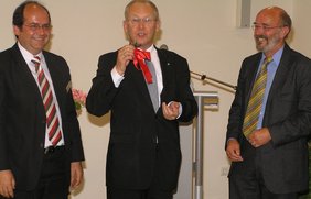 Die Schlüsselübergabe.