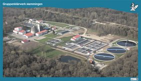 Das Betriebsgelände des Gruppenklärkwerks Memmingen