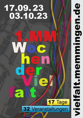 1. MM Wochen der Vielfalt (in bunten Buchstaben), 19.09.23 - 03.10.23