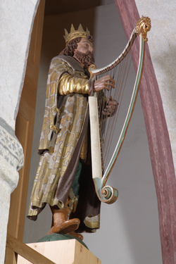 „König David“ Figur aus St. Martin