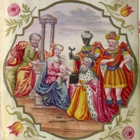 Bild mit dem Heiligen Paar und den Heiligen Drei Königen.