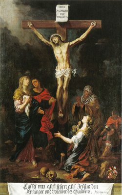 Kreuzigungsfresko aus St. Martin Memmingen