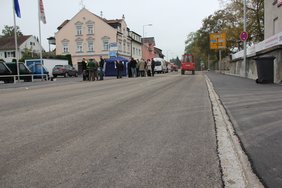 Die neu ausgebaute Luitpoldstraße