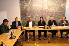 Bei der Pressekonferenz im Rathaus