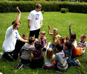 Die Kinder in "action"