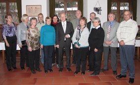 Die Verabschiedeten mit Oberbürgermeister Dr. Ivo Holzinger