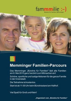 Werbekarte für den Parcours