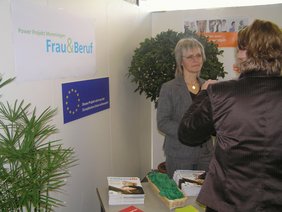 Der Messestand von Frau & Beruf