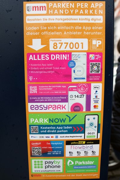Stadt Memmingen: Parkgebühren digital mit dem Handy zahlen
