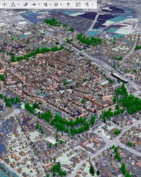 Ein Stadtplan der Stadt Memmingen