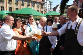 Nach dem Anzapfen des ersten Fasses