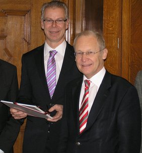 Begrüßung im Amtszimmer