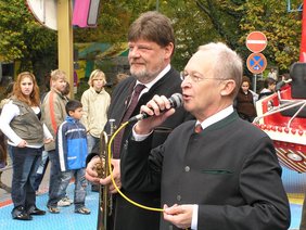 Eröffnung Jahrmarkt Oberbürgermeister und Marktreferent.