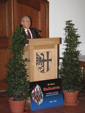 Der Oberbürgermeister bei Begrüßung