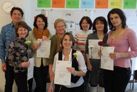 Gruppenbild mit den beiden Kursleitern