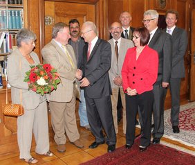Stehempfang anlässlich des 70. Geburtstags von Stadtrat Fritz Such im Rathaus