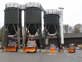 Bauhoffahrzeuge von klein bis groß