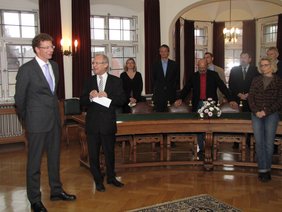 Bei der Vorstellung von Thomas Schuhmaier