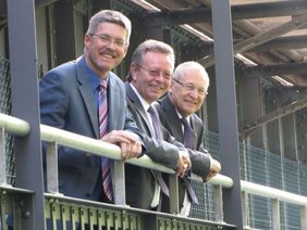 OB Dr. Ivo Holzinger, der Buxheimer Bürgermeister Werner Birkle, der Tannheimer Bürgermeister Thomas Wonhas