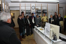 Beim Besuch der Wache der PI