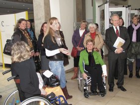 Alexandra Kaufmann bei ihrer kurzen Ansprache.