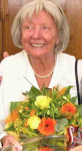 Eine der letzten Aufnahmen von Gertraude Woller.