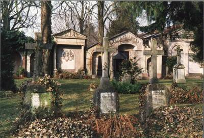 Gräber auf dem Alten Friedhof in Memmingen