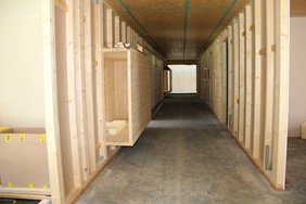 Der Rohbau der Krippe