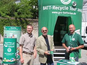BATT- Recycle Tour 2008 auf dem Memminger Marktplatz.