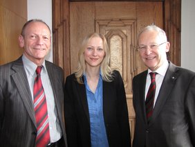 Manfred Mäuerle, Isabel Schötta, Oberbürgermeister Dr. Ivo Holzinger