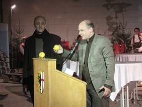 Glücksschweine gabs von den Architekten