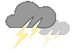 Icon für das aktuelle Wetter 
		Gewitter mit Regenfall
	